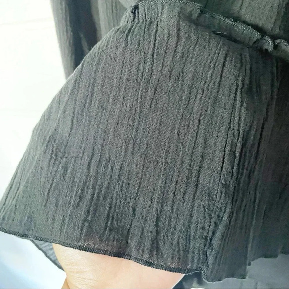 Torrid Plus Size Black Lined High-Low Ruffled Boho Midi Skirt Size 0 ( Large) - Picture 5 of 8